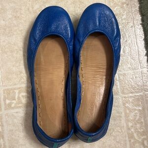 Tieks by Gavrieli Cobalt Blue Leather Ballet Flats Slip On Shoes Size 11